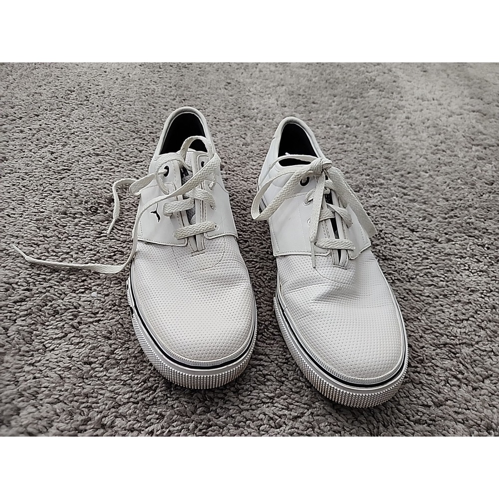 Puma Sneaker Mens 10 White Good Skate Casual Low Top Lace Up 356641-02
